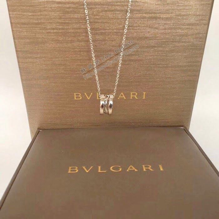 Bvlgari飾品 寶格麗鏤空項鏈 玫瑰金 白金  zgbq3123